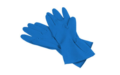 Перчатки многоцелевые, голубые, размер L