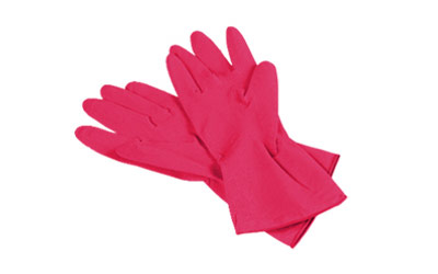 Перчатки многоцелевые, красные, размер L